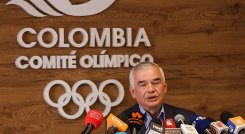 Ciro Solano, presidente del Comité Olímpico Colombiano. 