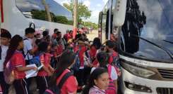 Unos 280 niños del campo y la ciudad se benefician del trasporte escolar/Foto cortesía