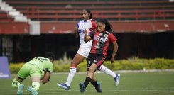 Johana Parada fue una de las figuras del partido frente al Deportivo Pasto.