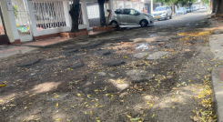 El deterioro que presentan las calles del barrio Colsag y La Riviera es preocupante.