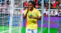 Linda Caicedo en el amistoso con Venezuela. Foto FCF