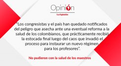 No pudieron con la salud de los maestros