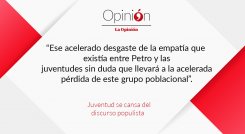 Juventud se cansa del discurso populista