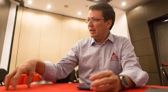 “Siempre que vengo a Norte de Santander me sorprendo aún más de la calidad de las personas y su café”, dijo Germán Bahamón./ Foto Juan Pablo Cohen-La Opinión