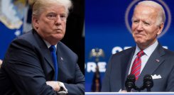 Expresidente de Estados Unidos Donald Trump (i) y el presidente Joe Biden (d). / Foto: cortesía