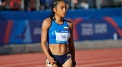 La atleta Lina Licona logró la marca mínima en la prueba de los 400 metros planos.