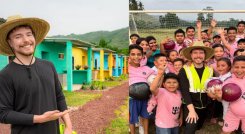 MrBeast regala 100 casas en Latinoamérica