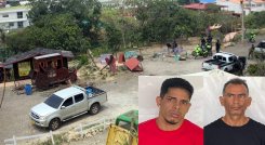 Yimmy Medina, empleado de las víctimas, y Brayan Ontiveros, extrabajador de los empresarios.