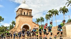 El Templo histórico fue el escenario donde se llevó el cierre del binacional de patinaje.
