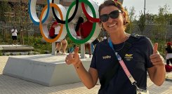 Fabiola Zuluaga acompañó a Camila Osorio en los Olímpicos de París 2024.