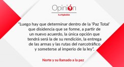 Norte y su llamado a la paz