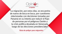 Ruta de peligro para migrantes