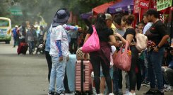 Migrantes venezolanos llegan a Villa del Rosario./Foto Carlos Ramírez/La Opinión