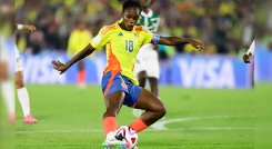 Linda Caicedo en el partido vs. Camerún del Mundial sub 20 