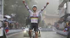 Tadej Pogar, campeón mundial de ciclismo.