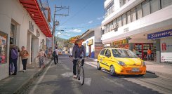 Con miras a mitigar los efectos de la contaminación ambiental se llevó a cabo el Día sin carros y motos en Ocaña. / Foto: Cortesía.