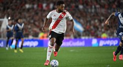 Miguel Ángel Borja, delantero de River Plate. 