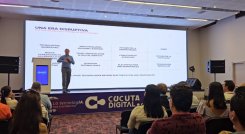 Los cucuteños escucharon ponencias orientadas a la adopción de tecnologías emergentes en la industria gastronómica. / Foto Cortesía