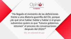 ELN no quiere paz