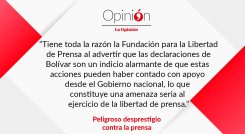 Peligroso desprestigio contra la prensa