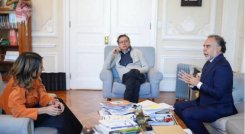 Gustavo Petro y Armando Benedetti se reunieron en la Casa de Nariño./Foto cortesía