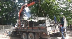 Cierre total de la vía Ocaña-Cúcuta para vehículo Pesado mientras avanza la instalación del puente metálico. Los carros livianos pueden tomar una vía alterna.