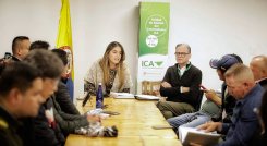 La gerente del ICA, Paula Cepeda Rodríguez, presidió la mesa técnica./ Foto Cortesía