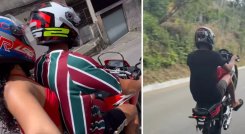 Accidente en moto