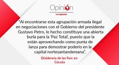 Disidencia de las Farc en Cúcuta
