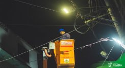 Deficiente alumbrado público preocupa a los ocañeros.