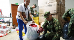 50 tonelada de alimentos llevaron la Iglesia y las empresas privadas al Catatumbo.
