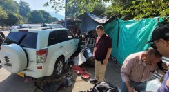 Accidente en aparador de Papi quiero piña