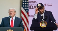 Donald Trump y Gustavo Petro
