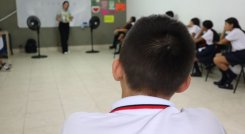 Clases en el Catatumbo. / Foto: Cortesía / La Opinión 