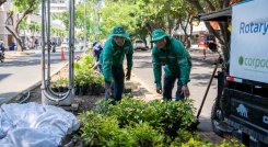 Así va el embellecimiento de la Avenida Cero. / Foto: Cortesía.