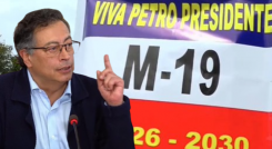 Petro y la polémica por la bandera del M19