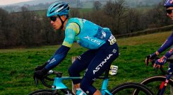 Harold Tejada, ciclista del Astana. 