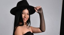 La talentosa niña tuvo la oportunidad de cantar con Nelson Velásquez y Alex Manga. 