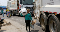 Bloqueo vial por el paro arrocero puede generar acumulación de basuras.