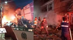 Atentado en La Plata. Foto tomada de El Colombiano