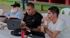 Andrey Avendaño, líder de la disidencia del frente 33 de las Farc, participó en el encuentro con el Gobierno./Foto cortesía