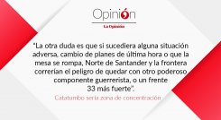 Catatumbo sería zona de concentración