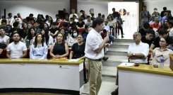 Juan Fernando Cristo estuvo como invitado en la Universidad Libre para un foro sobre autonomía territorial. / Foto cortesía