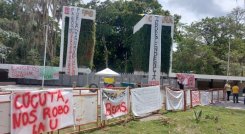 Parálisis total existe en la universidad Francisco de Paula Santander, seccional Ocaña debido al inconformismo de la comunidad estudiantil.