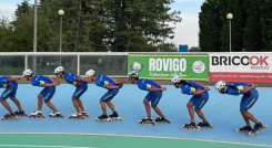 Buena actuación de los patinadores colombianos en Italia.