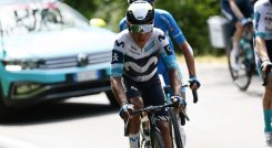 Nairo Quintana fue uno de los corredores más combativos de la etapa.