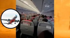 Aterrizaje de avión. 