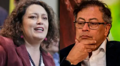 Angelica Lozano y Gustavo Petro