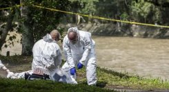 Cuerpo hallado en el río de Medellín. 