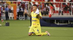 Darwin Carrero, defensor cucuteño campeón en Nicaragua. 